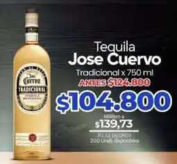 Supermercados Surtiplaza Tequila Jose Cuervo Tradicional oferta