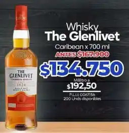 Supermercados Surtiplaza Whisky The Glenlivet Caribbean oferta