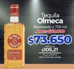 Supermercados Surtiplaza Tequila Olmeca Reposado oferta