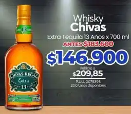 Supermercados Surtiplaza Whisky Chivas Extra Tequila 13 Años oferta