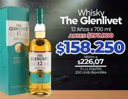 Supermercados Surtiplaza The Glenlivet 12 Años oferta