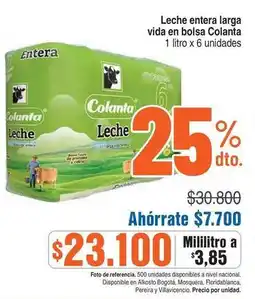 Alkosto Colanta - leche entera oferta