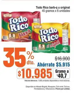 Alkosto Todo rico - barb-q u original oferta