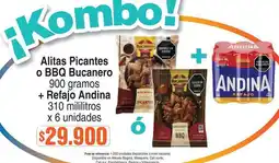 Alkosto Bucanero - alitas picantes o bbq oferta