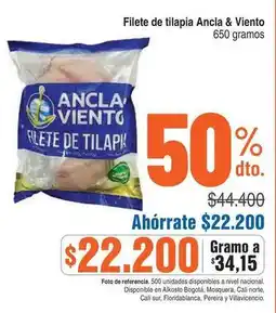 Alkosto Ancla & viento - filete de tilapia oferta