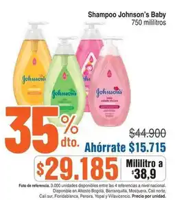 Alkosto Johnson's - shampoo baby oferta