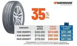 Alkosto Hankook - h308 185/60r14, k120 205/45r17, ra33 225/60r17 oferta