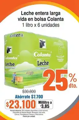 Alkosto Colanta - leche entera larga vida oferta