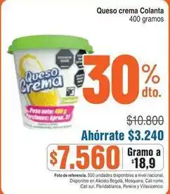 Alkosto Colanta - queso crema oferta