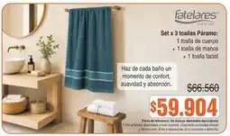 Alkosto Confort - set x 3 toallas oferta