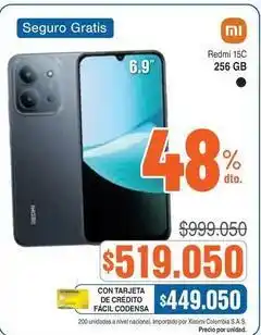 Alkosto Xiaomi - redmi 15c 256 gb oferta
