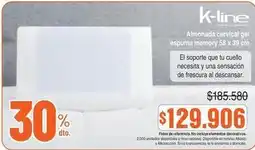 Alkosto No - almohada cervical gel espuma memory oferta