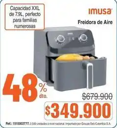 Alkosto Imusa - freidora de aire oferta