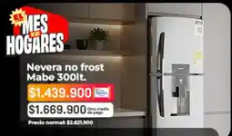Easy Mabe - nevera no frost oferta
