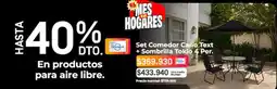 Easy Tokio - set comedor carlo text + sombrilla 4 per oferta