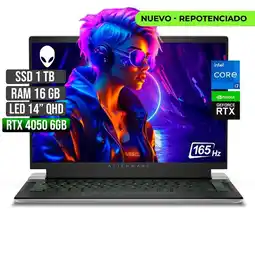Falabella ALIENWARE INTEL CORE I7-13620H RTX 4050 6GB SSD 1TB RAM 16GB LED 14 QHD 165Hz oferta