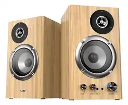 Falabella Parlante Sp-hf1812bt 2.0 50w Bluetooth Madera Pino oferta