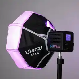 Falabella Kit de Iluminación LED C60 RGB 60W con Softbox Linterna AS-L30 oferta