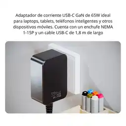 Falabella Cargador de Pared XTC-230 USB-C 65W GaN 1.8m oferta