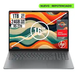 Falabella PORTATIL G2A AMD RYZEN 5-220 RAM 24GB SSD 1TB LED WUXGA 16 oferta