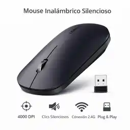 Falabella Mouse Inalámbrico Ugreen 4.000 DPI Ajustables, Ligero, Silencioso y Elegante oferta