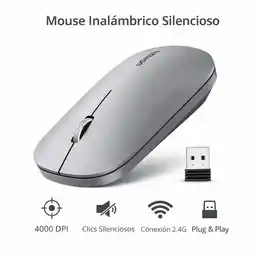 Falabella Mouse Inalámbrico Ugreen 4.000 DPI Ajustables, Ligero, Silencioso y Elegante oferta