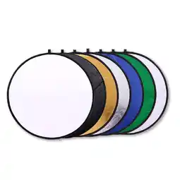Falabella Flex Reflector 7 en 1 de 110cm (oro, plata, negro, blanco, translúcido, verde, azul) oferta