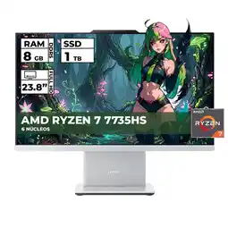Falabella TODO EN UNO 24ARR9 RYZEN 7-7735HS 8GB RAM 1TB SSD 24 FHD oferta