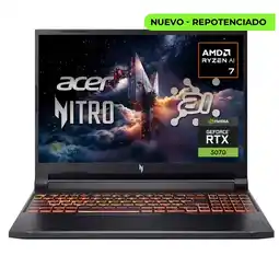 Falabella PORTATIL NITRO V16 AI RYZEN 7 260 RAM 16GB SSD 1TB RTX 5070 oferta