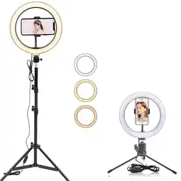 Falabella ARO DE LUZ PARA FOTO Y VIDEO 26 CM CON TRIPODE DE 2 MT Y TRIPODE DE MESA oferta