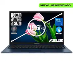Falabella Portatil VivoBook Core 5 120U Ssd 1TB Ram 16Gb Fhd 15.6 TOUCH oferta