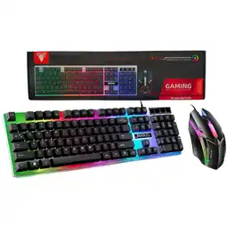 Falabella COMBO TECLADO Y MOUSE JEDEL GAMING GK100S RETROILUMINADO USB NEGRO oferta