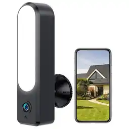 Falabella Cámara de Seguridad Exterior con Luz LED Wifi App Tuya Visión Nocturna oferta