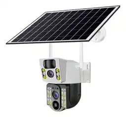 Falabella Cámara Seguridad Solar 4G SIM Doble Lente Exterior oferta
