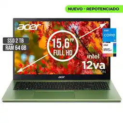 Falabella PORTATIL ASPIRE INTEL CORE I5-1235U SSD 2TB RAM 64GB LED 15,6 FHD oferta