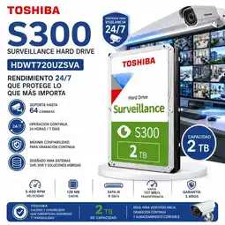 Falabella Disco Duro S300 HDWT720UZSVA 2TB para Videovigilancia 24/7 SATA III 3.5 5400 RPM oferta