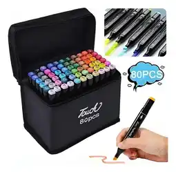 Falabella Marcadores Artísticos Touch 80 Colores Doble Punta + Estuche oferta