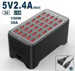 Falabella Estación De Carga Para Cargador Múltiple Usb 30 Puertos 150w oferta