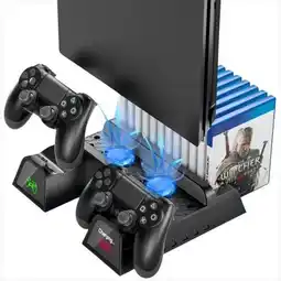 Falabella Base Refrigerante Vertical Para PS4 Con Cargador Organizador oferta