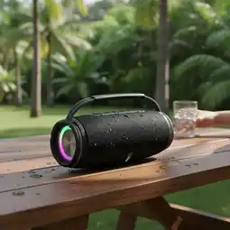 Falabella Parlante Bluetooth Portátil 10W Recargable Con Luces LED oferta