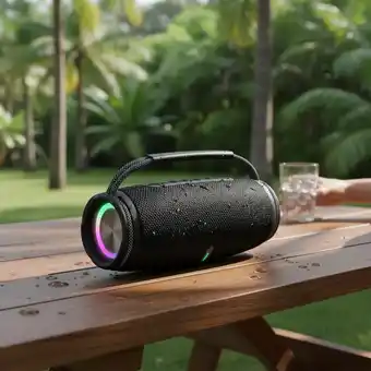 Falabella Parlante Bluetooth Portátil 10W Recargable Con Luces LED oferta
