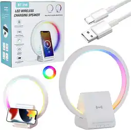 Falabella Lámpara Inteligente 4en1 Altavoz Bluetooth Carga Rápida 10w oferta
