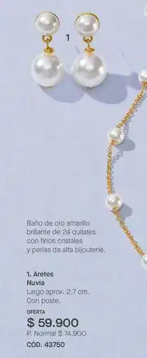 Yanbal Oro - 1. aretes nuvia oferta