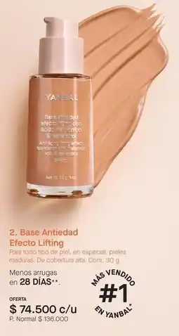 Yanbal Yanbal - base antiedad efecto lifting oferta