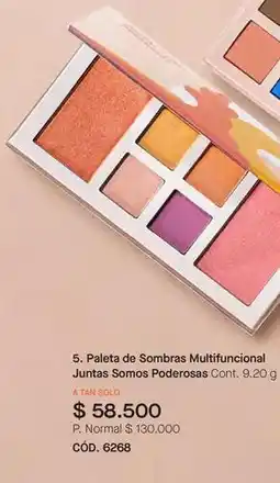 Yanbal Paleta de sombras multifuncional juntas somos poderosas cont. 9.20 g cód. 6268 oferta