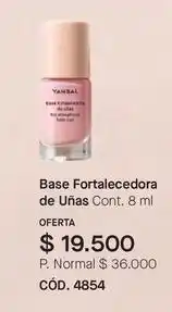 Yanbal Yanbal - base fortalecedora de uñas cont. 8 ml cód. 4854 oferta