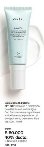 Yanbal Yanbal - crema ultra hidratante spf 30 oferta