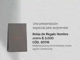 Yanbal Especial - bolsa de regalo hombre cód. 60116 oferta