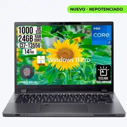 Falabella Portatil Travelmate Intel Core i7-1355U RAM 24GB SSD 1TB LCD 14 W11 Profesional oferta