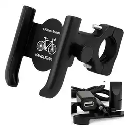 Falabella Soporte Para Celular Moto Aluminio Con Puerto USB Y Rotacion 360 MY-7130 oferta